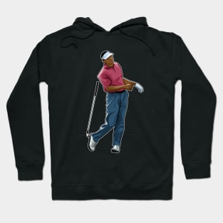 Vijay Singh Of Fiji Golf In Action Hoodie